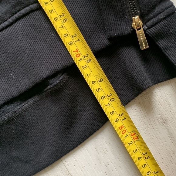 Sean John Raised Lion Applique Sweatshirt XL black side zippers 3D - Picture 9 of 13